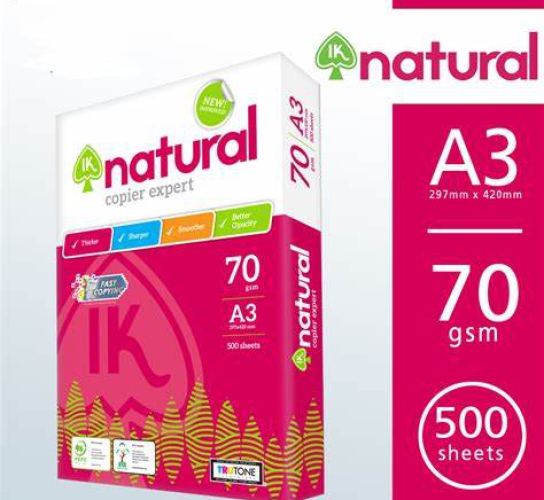GIẤY IKNATURAL A3 70GSM
				Giá: 
											Liên hệ